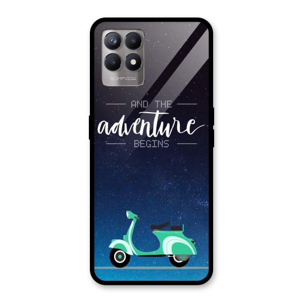 Adventure Scooter Glass Back Case for Realme 8i