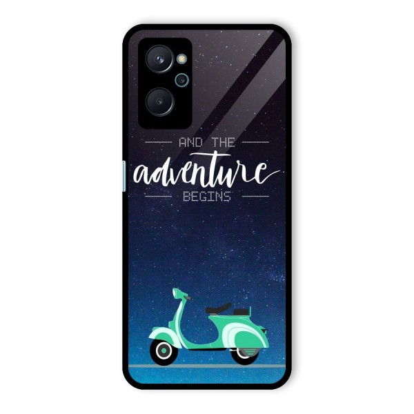 Adventure Scooter Glass Back Case for Realme 9i