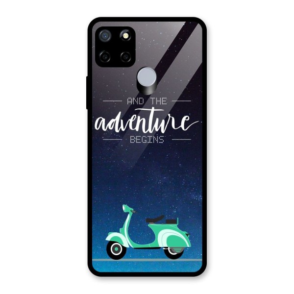 Adventure Scooter Glass Back Case for Realme C15