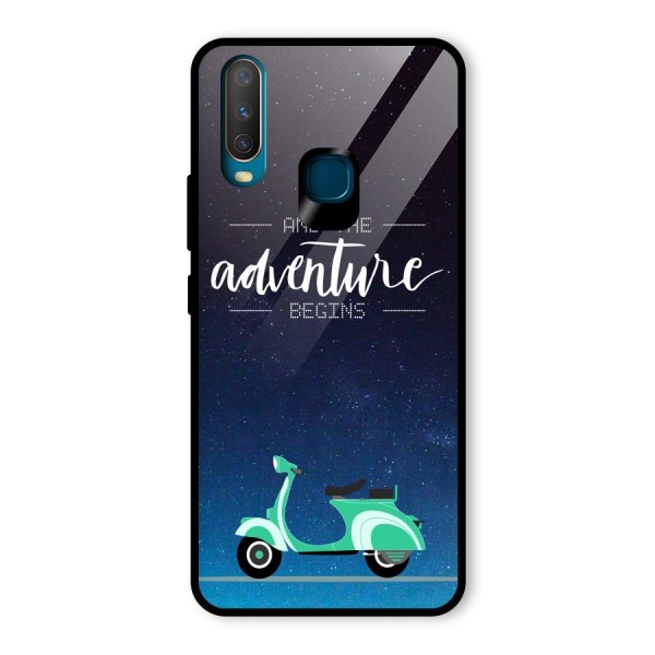 Adventure Scooter Glass Back Case for Vivo Y12