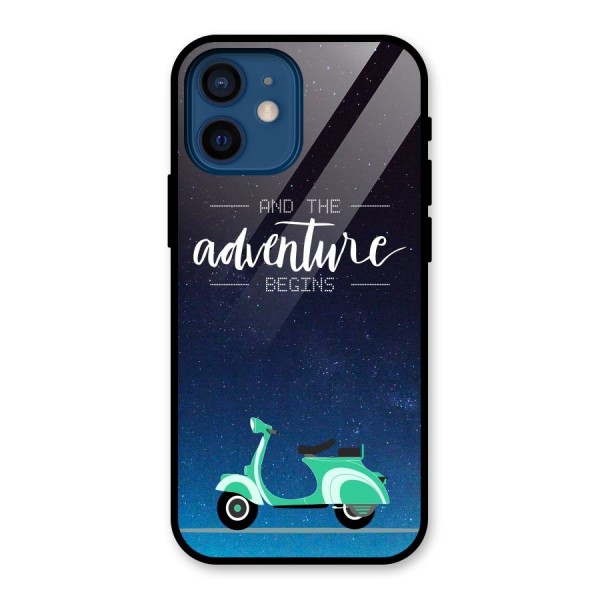 Adventure Scooter Glass Back Case for iPhone 12 Mini