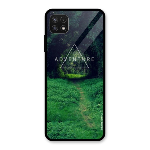 Adventure Take Glass Back Case for Galaxy A22 5G