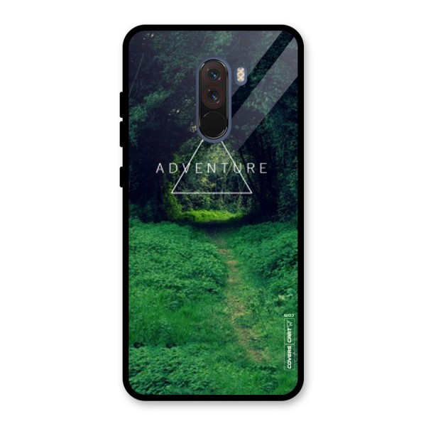 Adventure Take Glass Back Case for Poco F1