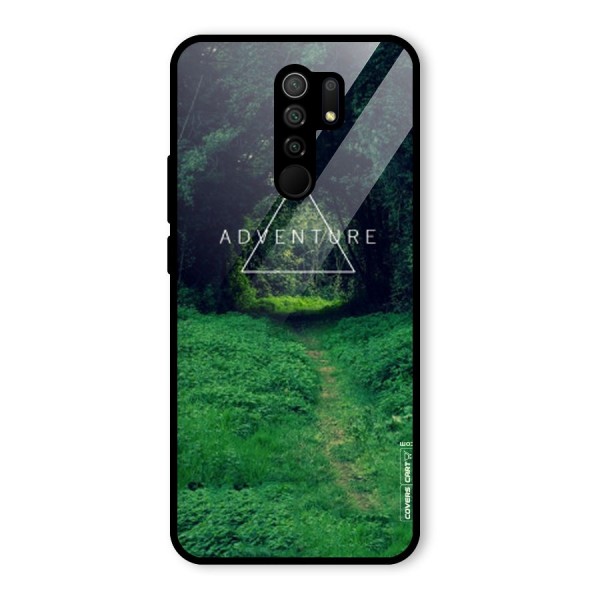 Adventure Take Glass Back Case for Redmi 9 Prime