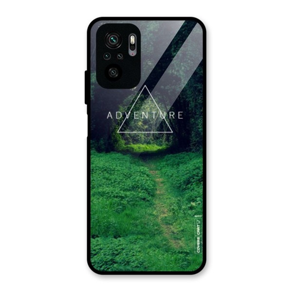 Adventure Take Glass Back Case for Redmi Note 10