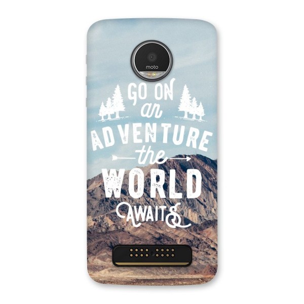 Adventure World Back Case for Moto Z Play