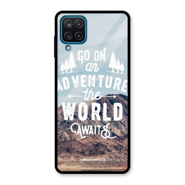 Adventure World Glass Back Case for Galaxy A12