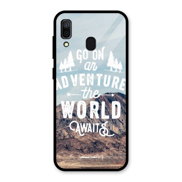 Adventure World Glass Back Case for Galaxy A30