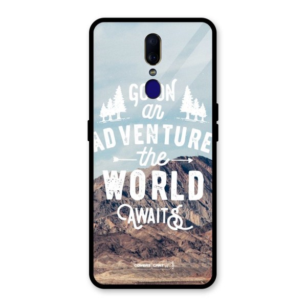 Adventure World Glass Back Case for Oppo F11