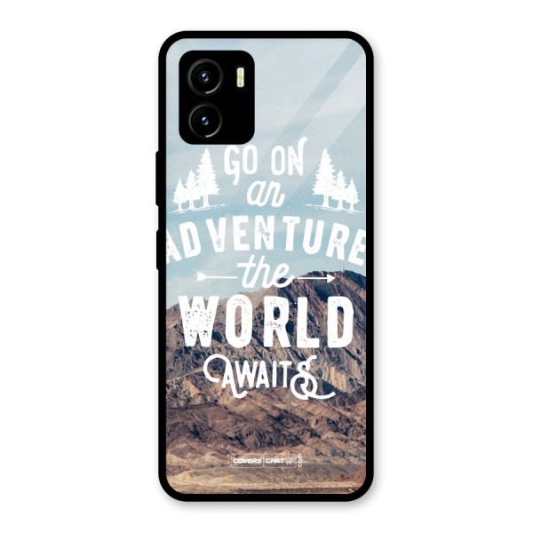 Adventure World Glass Back Case for Vivo Y15s