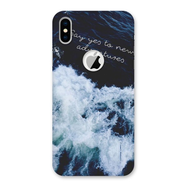 Adventures Back Case for iPhone XS Logo Cut