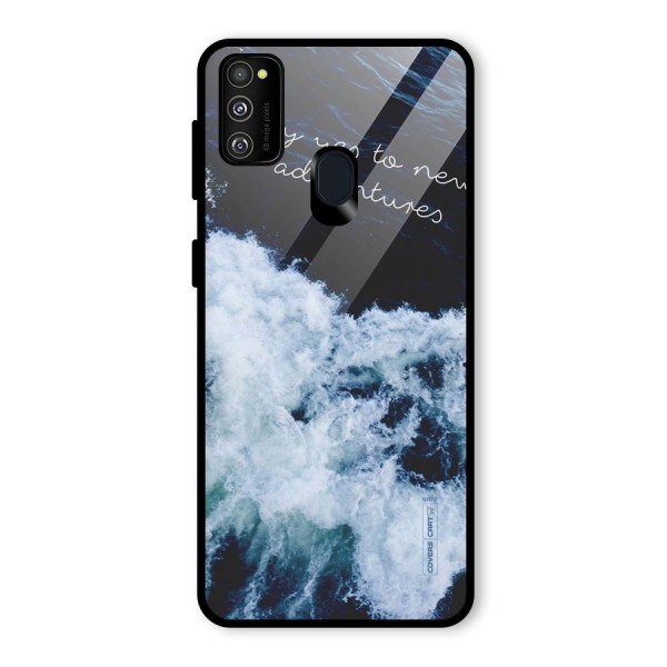 Adventures Glass Back Case for Galaxy M21