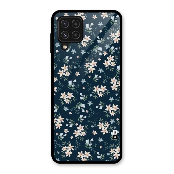 Aesthetic Bloom Glass Back Case for Galaxy A22 4G