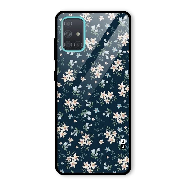 Aesthetic Bloom Glass Back Case for Galaxy A71