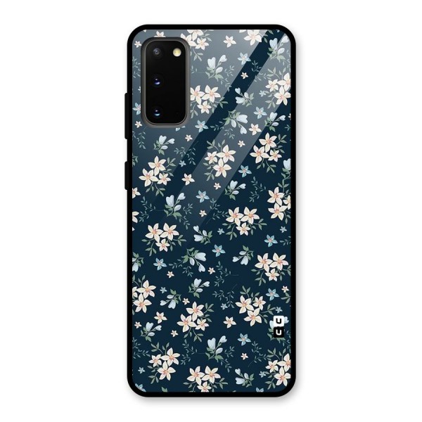 Aesthetic Bloom Glass Back Case for Galaxy S20