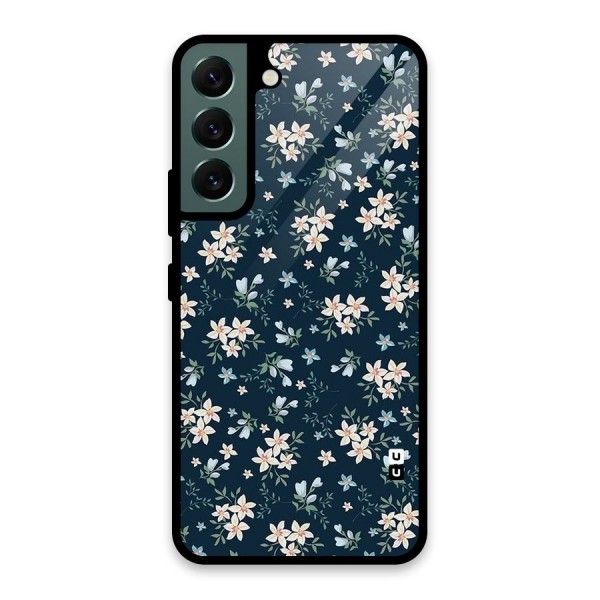 Aesthetic Bloom Glass Back Case for Galaxy S22 5G