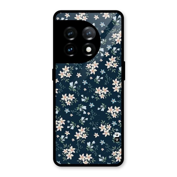 Aesthetic Bloom Glass Back Case for OnePlus 11