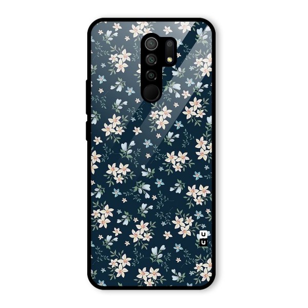 Aesthetic Bloom Glass Back Case for Redmi 9 Prime