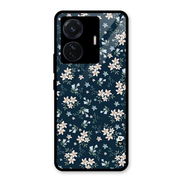 Aesthetic Bloom Glass Back Case for Vivo T1 Pro