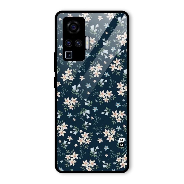 Aesthetic Bloom Glass Back Case for Vivo X50 Pro