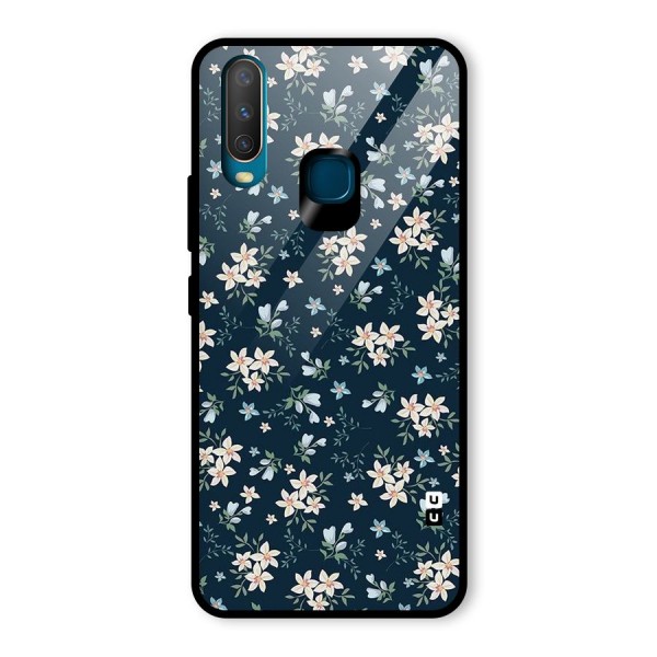 Aesthetic Bloom Glass Back Case for Vivo Y12