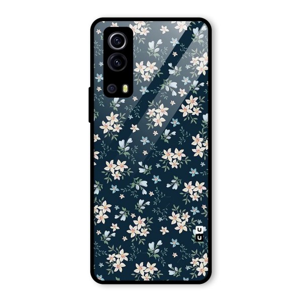 Aesthetic Bloom Glass Back Case for Vivo iQOO Z3