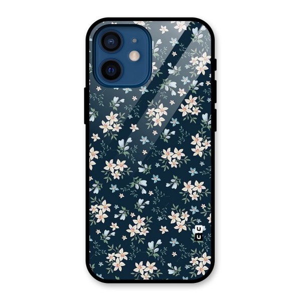 Aesthetic Bloom Glass Back Case for iPhone 12 Mini