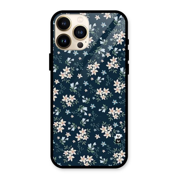 Aesthetic Bloom Glass Back Case for iPhone 13 Pro Max
