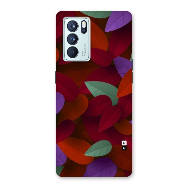 Aesthetic Colorful Leaves Back Case for Oppo Reno6 Pro 5G