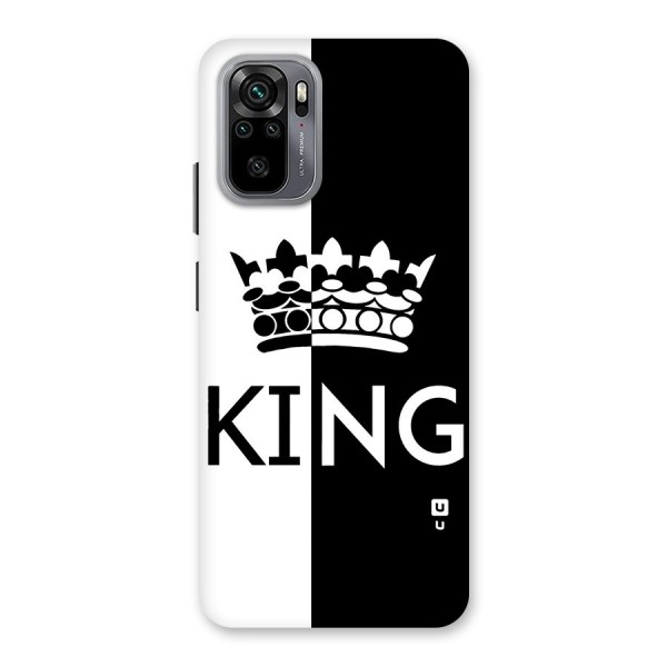 Aesthetic Crown King Back Case for Redmi Note 10