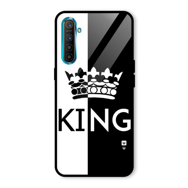 Aesthetic Crown King Glass Back Case for Realme XT