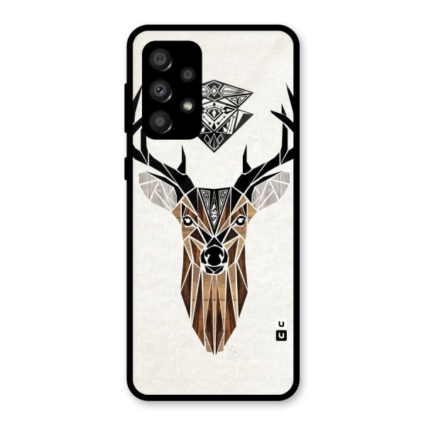 Aesthetic Deer Design Glass Back Case for Galaxy A32