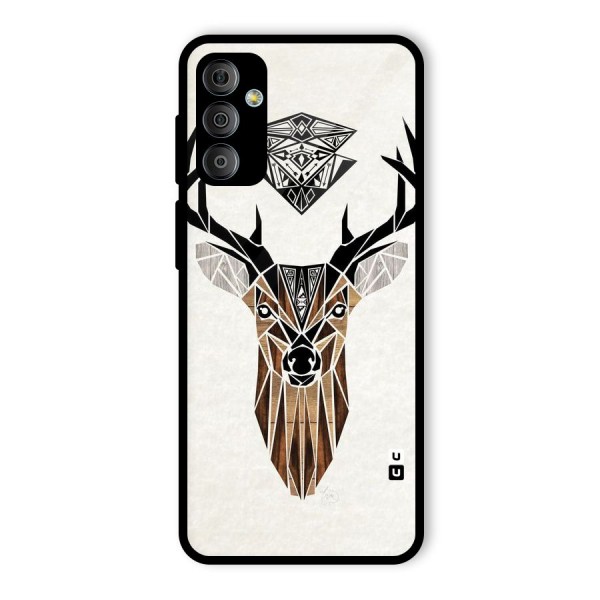 Aesthetic Deer Design Glass Back Case for Galaxy F23