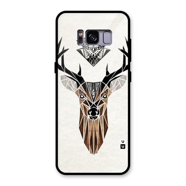 Aesthetic Deer Design Glass Back Case for Galaxy S8