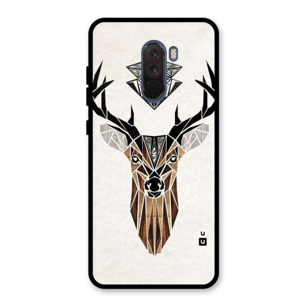 Aesthetic Deer Design Glass Back Case for Poco F1