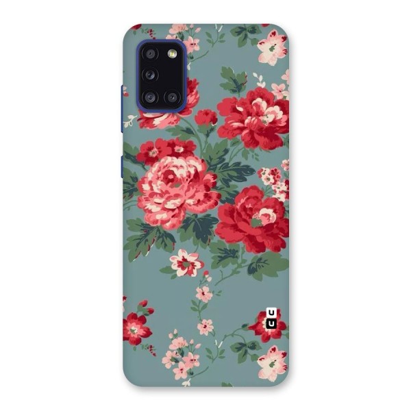 Aesthetic Floral Red Back Case for Galaxy A31