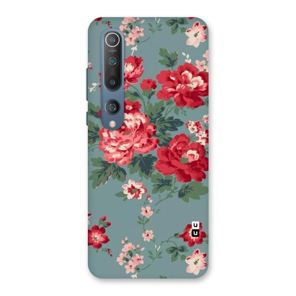 Aesthetic Floral Red Back Case for Mi 10