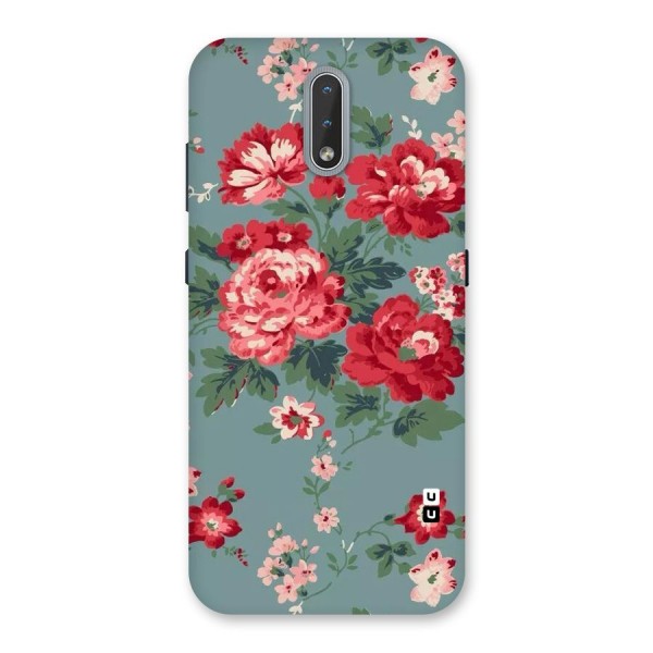 Aesthetic Floral Red Back Case for Nokia 2.3