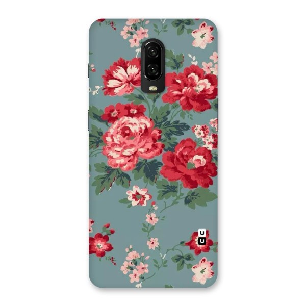 Aesthetic Floral Red Back Case for OnePlus 6T