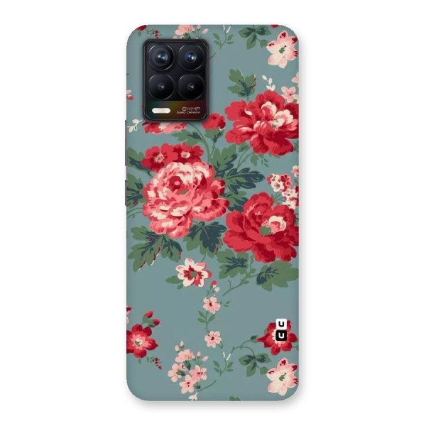 Aesthetic Floral Red Back Case for Realme 8