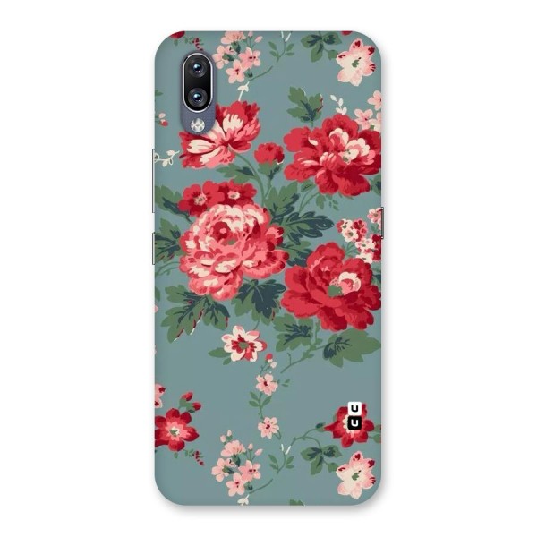 Aesthetic Floral Red Back Case for Vivo NEX