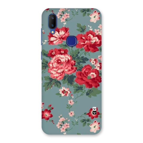 Aesthetic Floral Red Back Case for Vivo V11