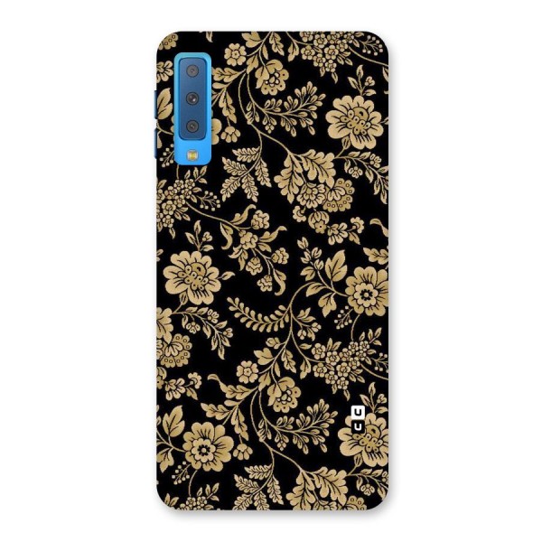 Aesthetic Golden Design Back Case for Galaxy A7 (2018)