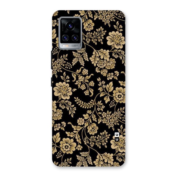 Aesthetic Golden Design Back Case for Vivo V20 Pro