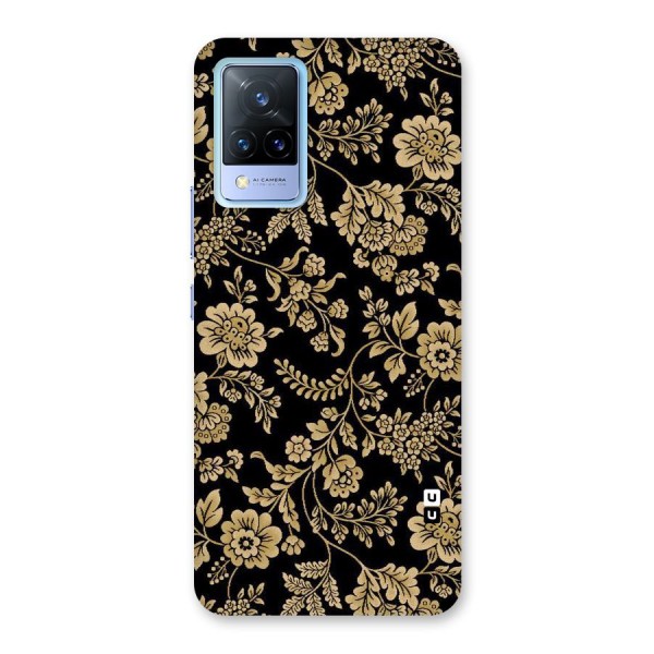 Aesthetic Golden Design Back Case for Vivo V21 5G