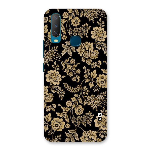 Aesthetic Golden Design Back Case for Vivo Y15