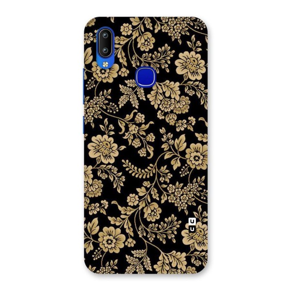 Aesthetic Golden Design Back Case for Vivo Y91