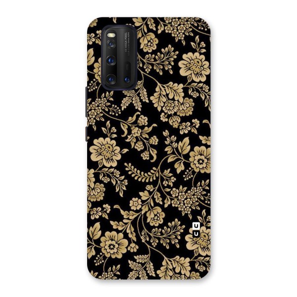 Aesthetic Golden Design Back Case for Vivo iQOO 3