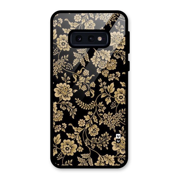 Aesthetic Golden Design Glass Back Case for Galaxy S10e