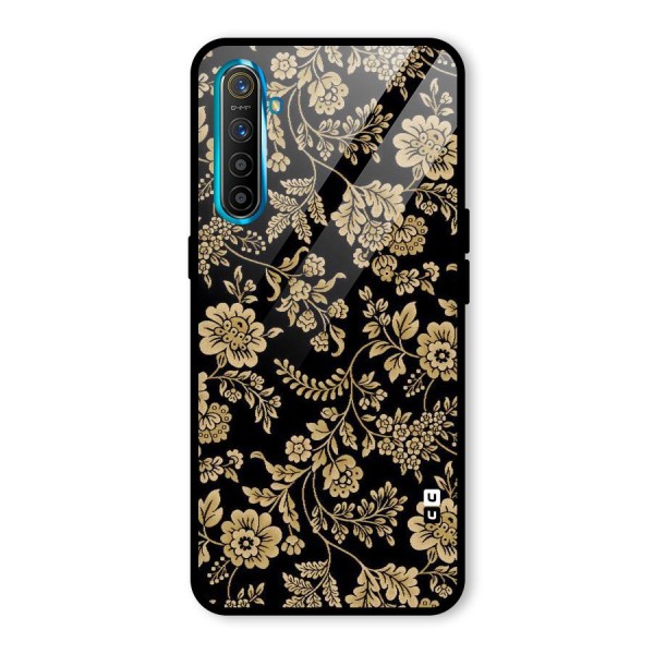 Aesthetic Golden Design Glass Back Case for Realme XT